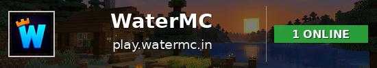 WaterMC Minecraft server banner