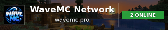 WaveMC Network Minecraft server banner
