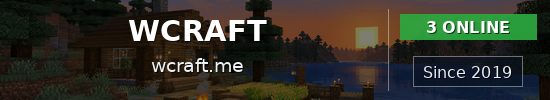 WCRAFT Minecraft server banner