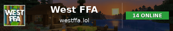 West FFA Minecraft server banner