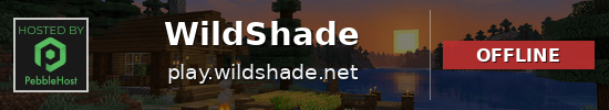 WildShade Minecraft server banner