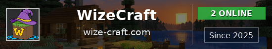 WizeCraft Minecraft server banner