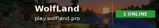 WolfLand Minecraft server banner