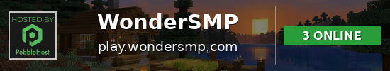 WonderSMP Minecraft server banner