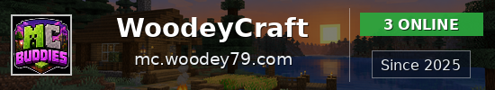 WoodeyCraft Minecraft server banner