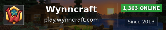 Wynncraft Minecraft server banner