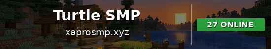 Turtle SMP Minecraft server banner
