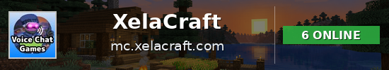 XelaCraft Minecraft server banner
