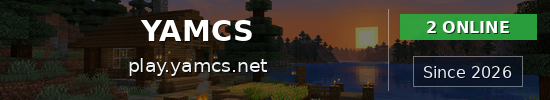 YAMCS Minecraft server banner