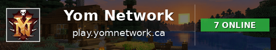 Yom Network Minecraft server banner