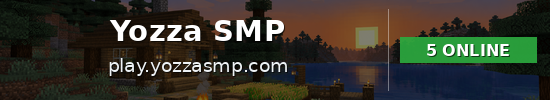 Yozza SMP Minecraft server banner