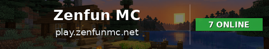Zenfun MC Minecraft server banner