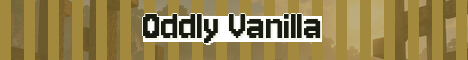 Oddly Vanilla Minecraft server banner