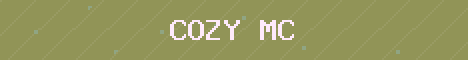 Cozy MC Minecraft server banner