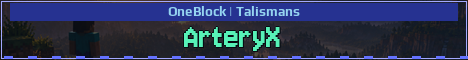 ArteryX Minecraft server banner