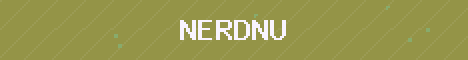 Nerd.nu Minecraft server banner