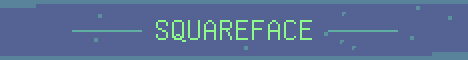 SquareFace Minecraft server banner