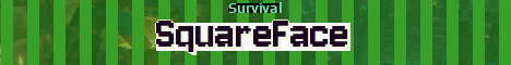 SquareFace Minecraft server banner