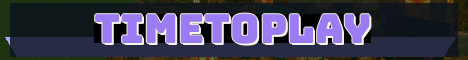 TimeToPlay Minecraft server banner