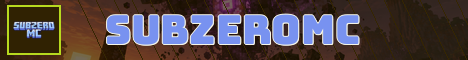 SubZeroMC Minecraft server banner
