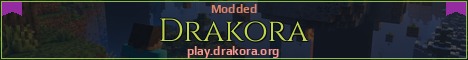 Drakora Minecraft server banner