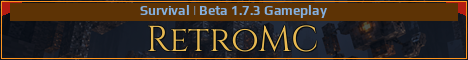 RetroMC Minecraft server banner