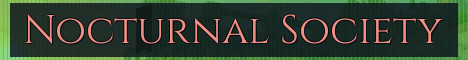 Nocturnal Society Minecraft server banner