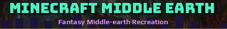 Minecraft Middle Earth Minecraft server banner