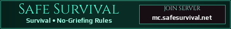 Safe Survival Minecraft server banner