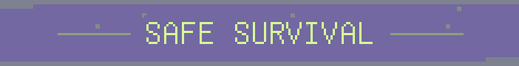 Safe Survival Minecraft server banner