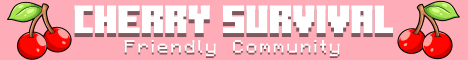 Cherry Survival Minecraft server banner