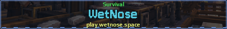 WetNose Minecraft server banner
