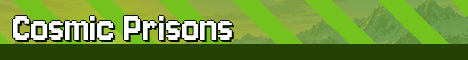 Cosmic Prisons Minecraft server banner