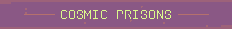 Cosmic Prisons Minecraft server banner
