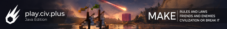 Civ+ Minecraft server banner
