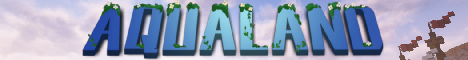 Aqualand Minecraft server banner