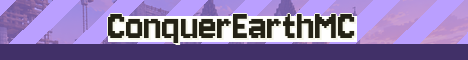 ConquerEarthMC Minecraft server banner