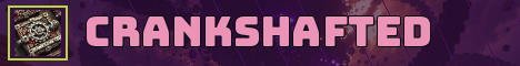 Crankshafted Minecraft server banner