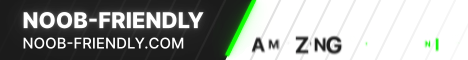 Noob-Friendly Minecraft server banner