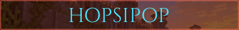 HOPSIPOP Minecraft server banner