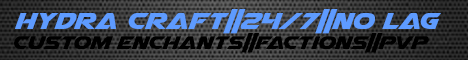 HydraCraft Network Minecraft server banner