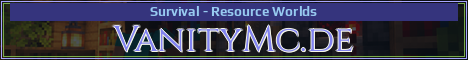 VanityMc.de Minecraft server banner