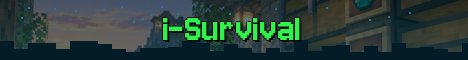 i-Survival Minecraft server banner