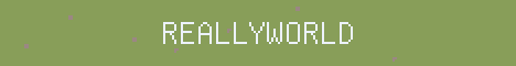 ReallyWorld Minecraft server banner