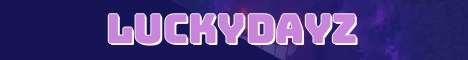 LuckyDayZ Minecraft server banner
