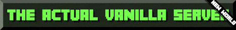 PureVanilla Minecraft server banner