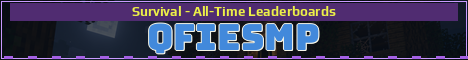 QfieSMP Minecraft server banner