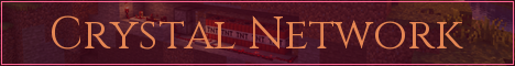 Crystal Network Minecraft server banner