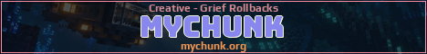 MyChunk Minecraft server banner