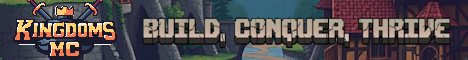 KingdomsMC Minecraft server banner